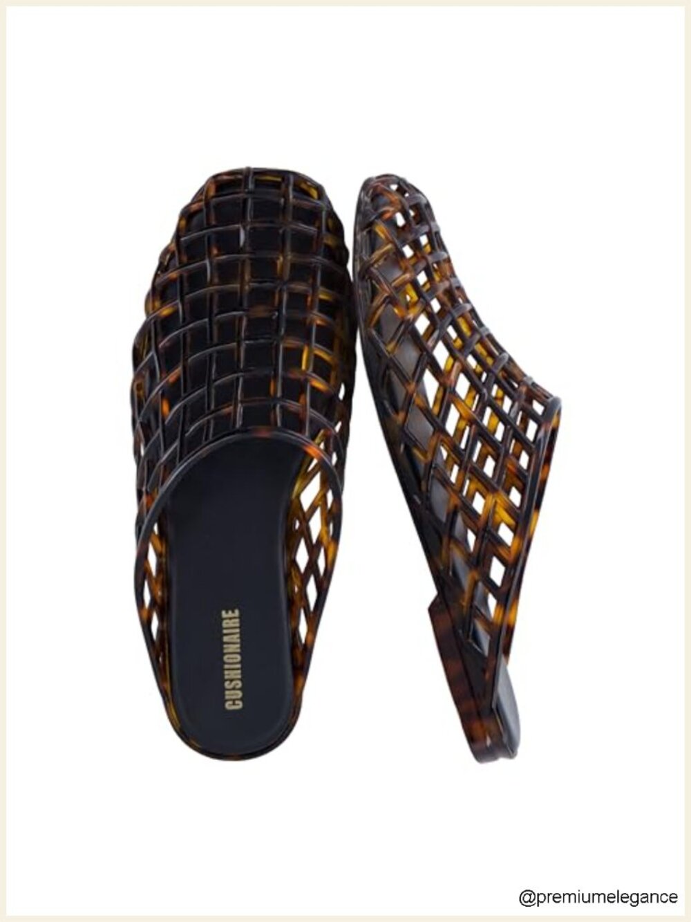 Cushioned Jelly Mules Slip On Woven Breathable Lightweight Comfort Shoes